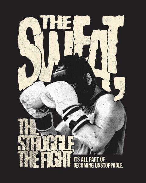 Boxing Motivational Fitness Poster