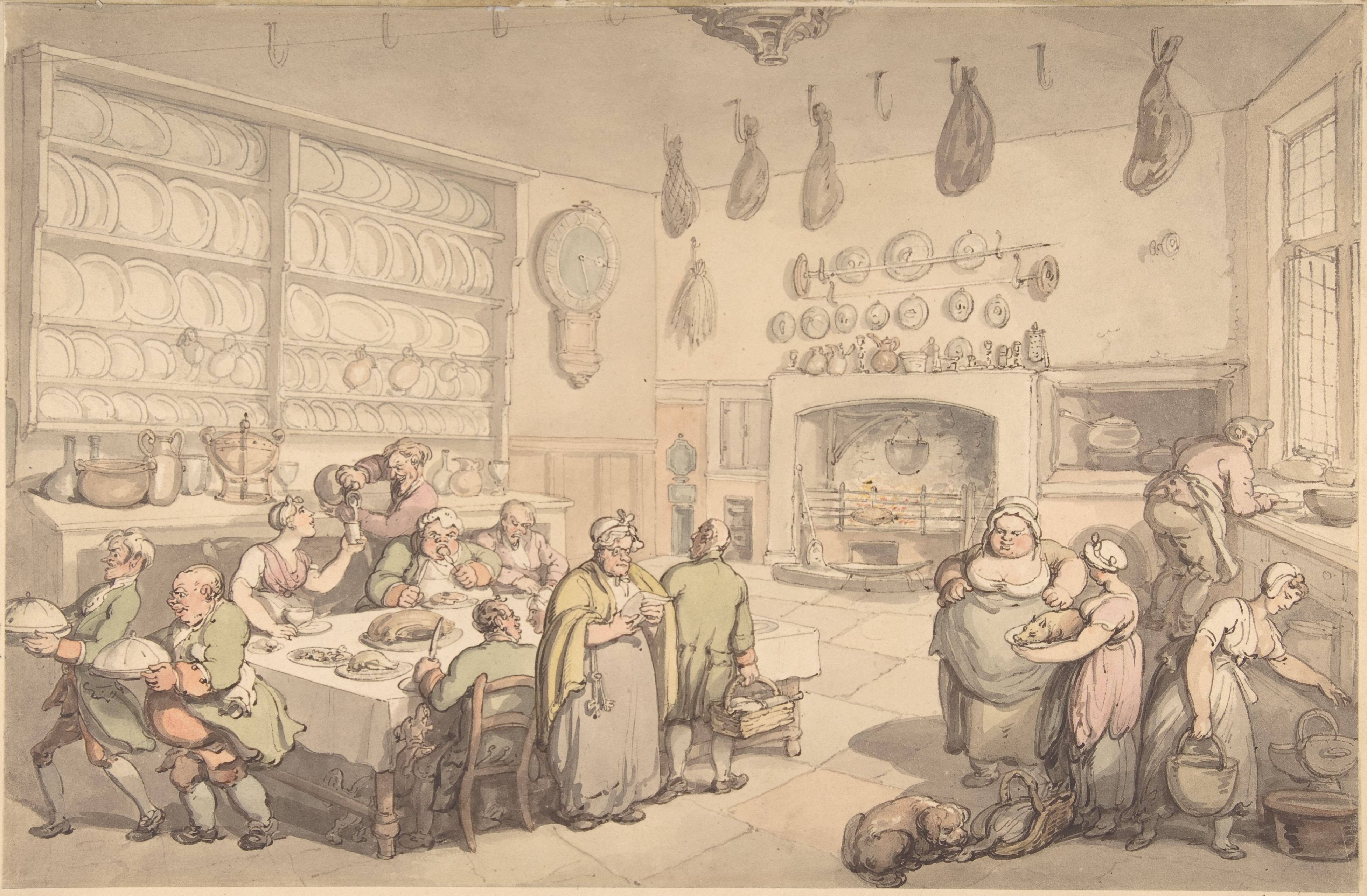 Kitchen Feast Watercolor Sketch