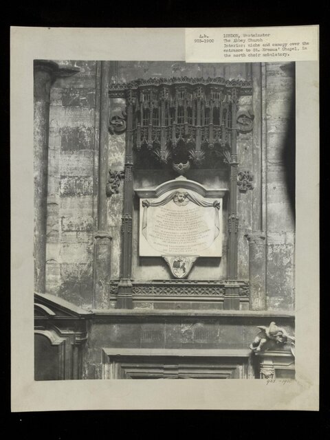 Niche and Canopy at Westminster Abbey