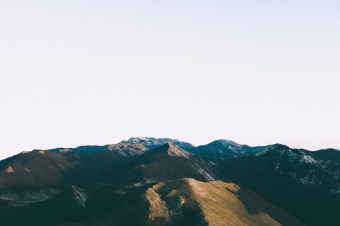 Layered Mountain Range Landscape