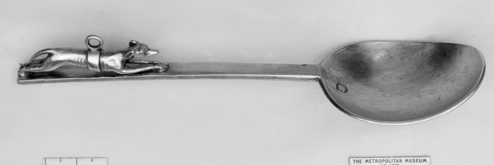 Silver Spoon With Greyhound Handle