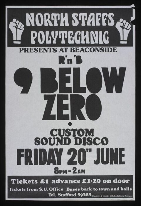 9 Below Zero RnB Concert Poster