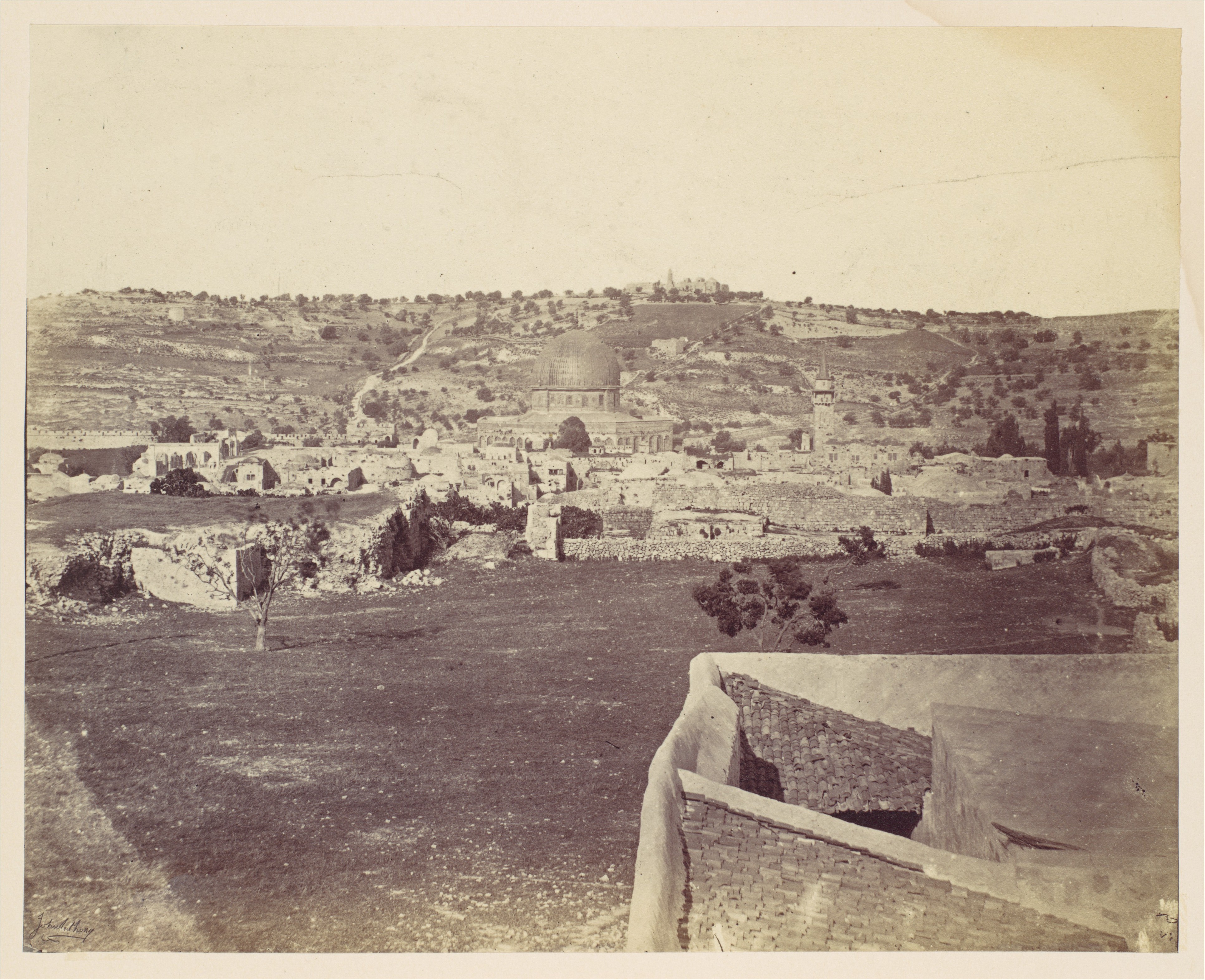 Vintage View of Jerusalem's Dome of the Rock