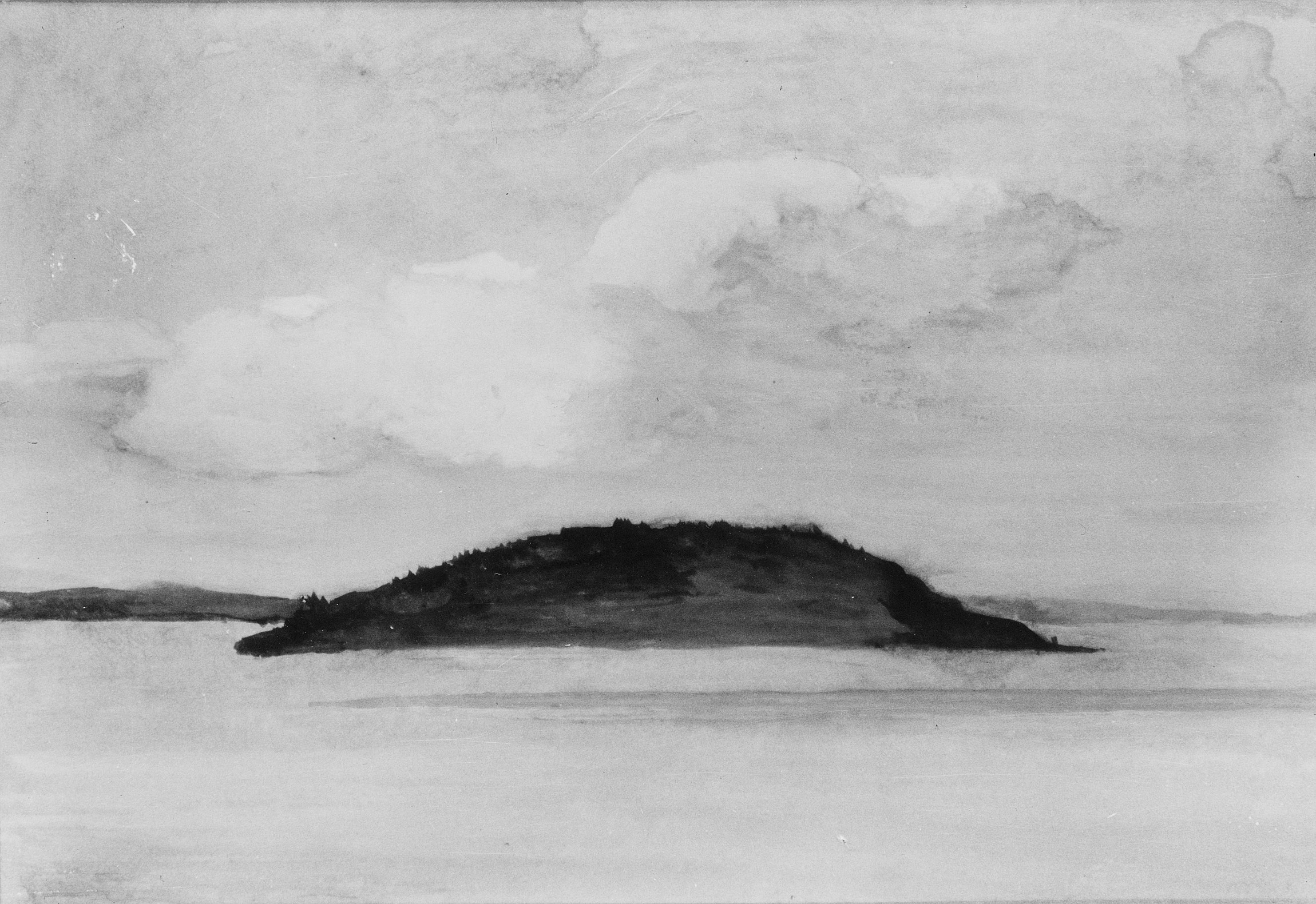 Island on Calm Water