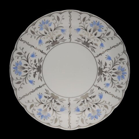Blue Floral Decorative Ceramic Plate