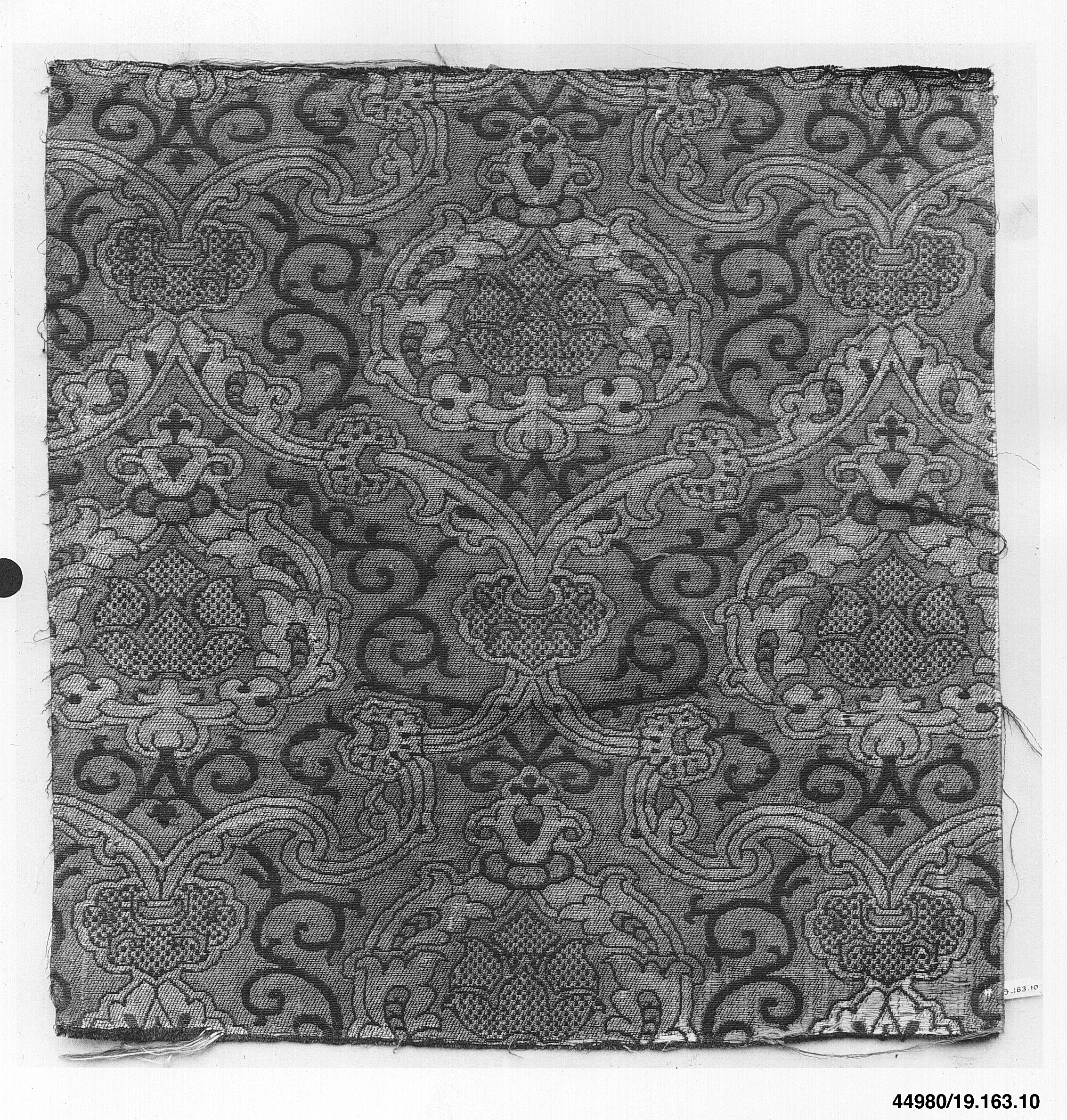 Antique Patterned Woven Textile Fragment