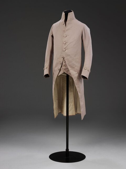 Vintage Men's Long Frock Coat on Display