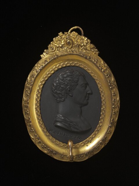 Framed Washington Profile Portrait Plaque