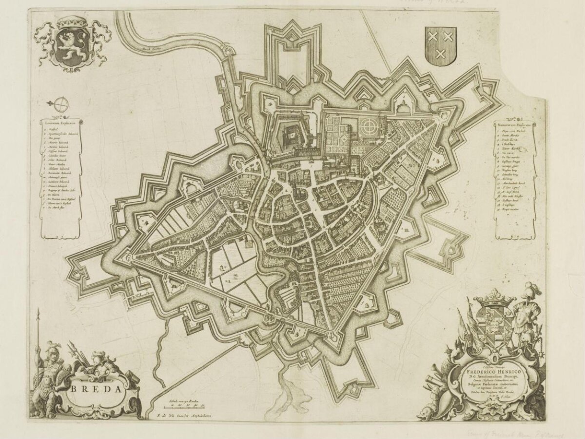 Antique Map of Breda