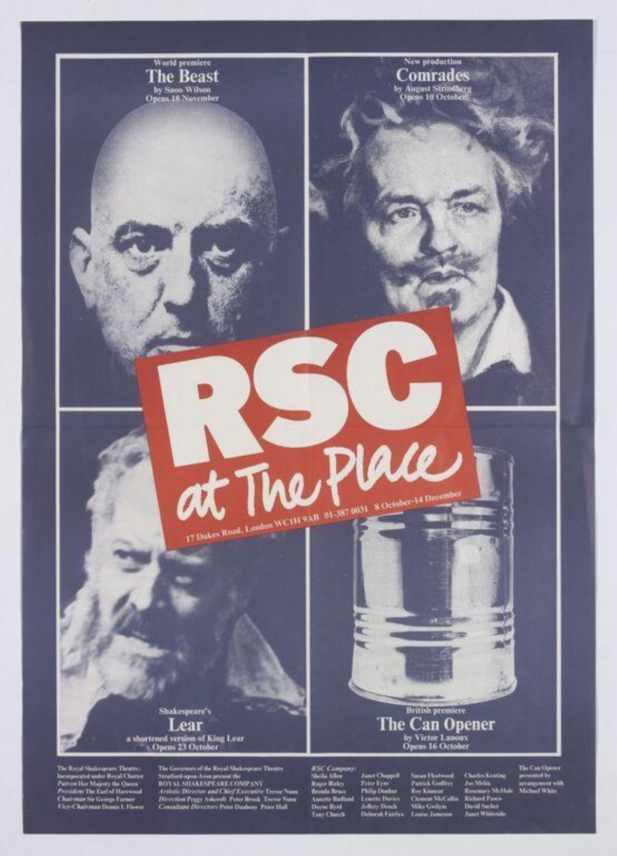RSC Theatre Production Poster