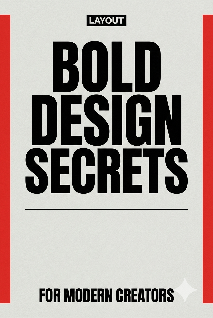 Bold Design Secrets Layout Poster