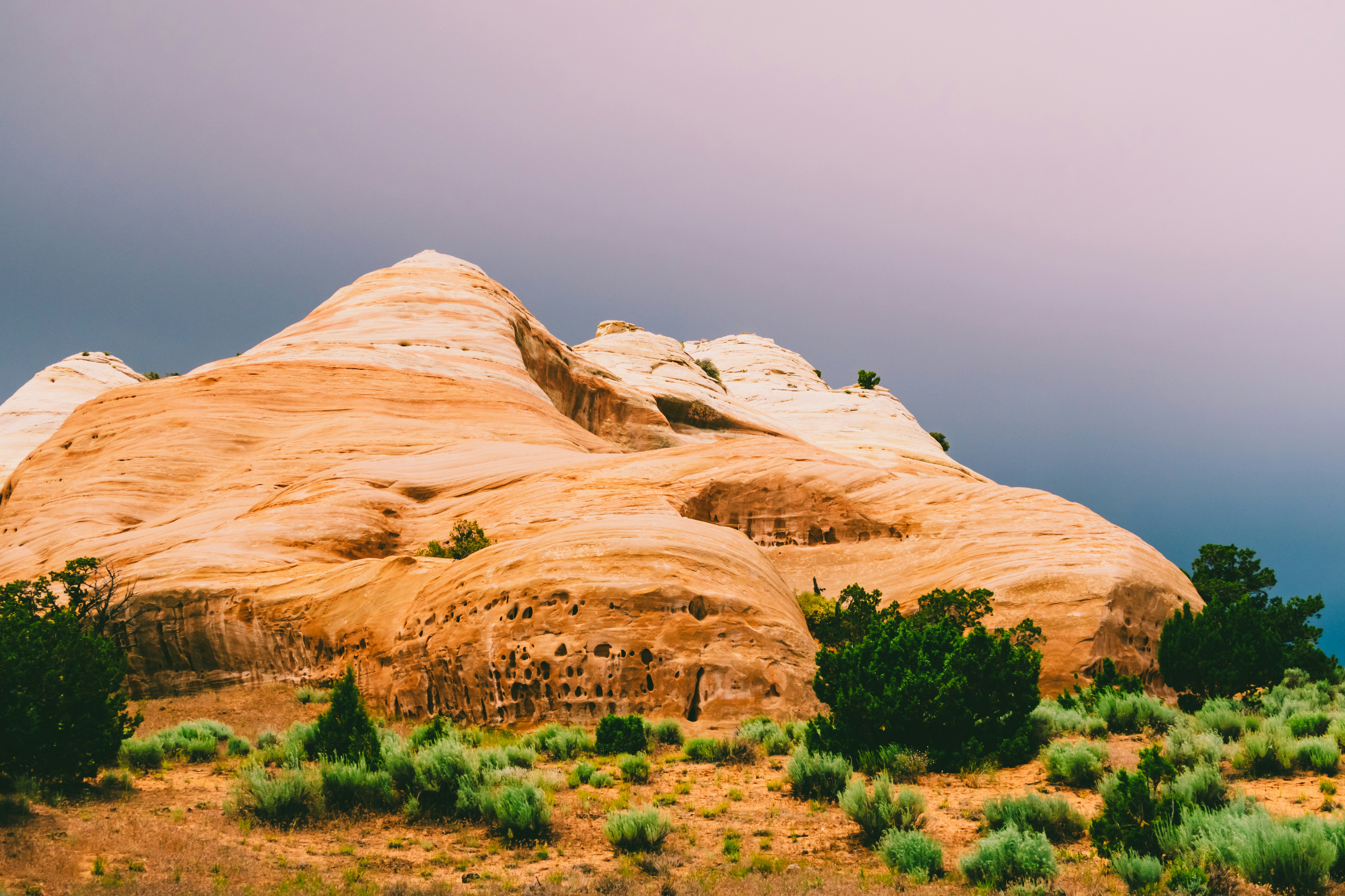 Sandstone Mountain Desert Landscape