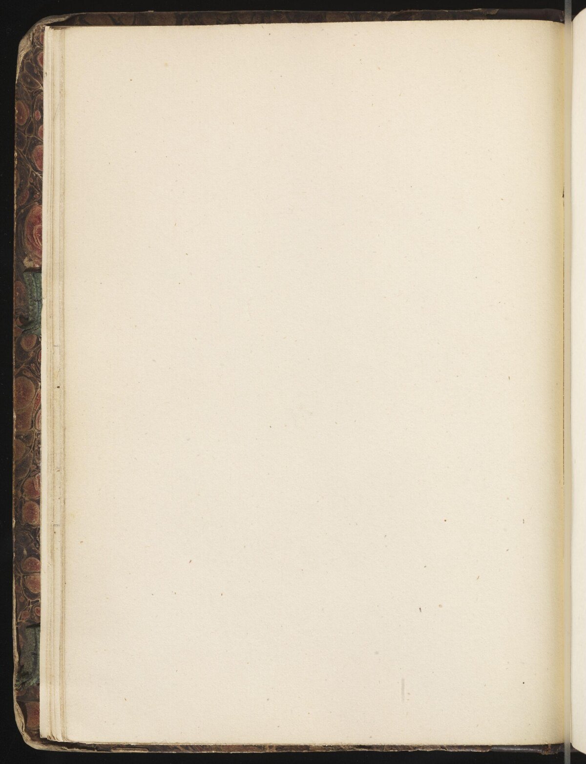 Blank Page of Old Bound Book