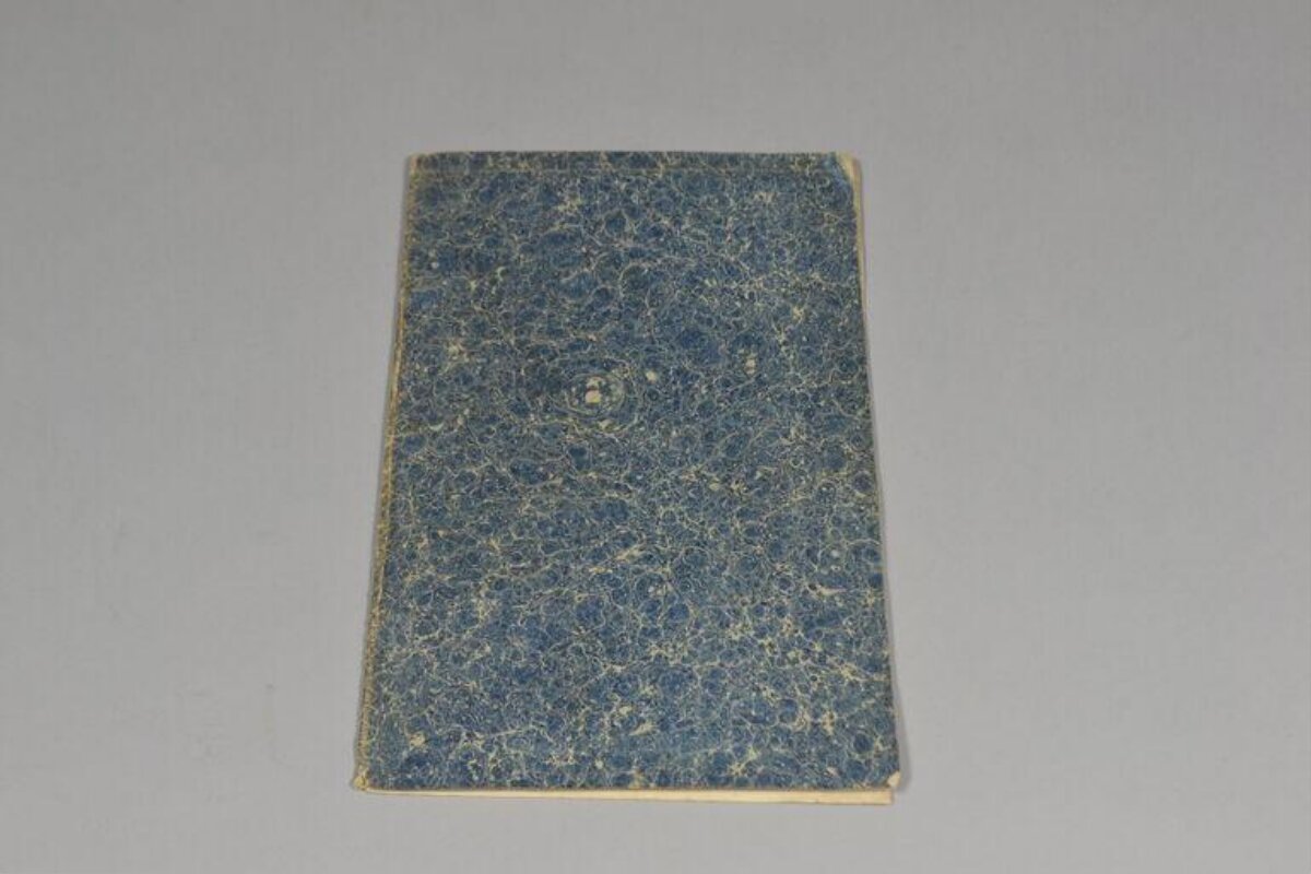 Vintage Blue Cover Old Notebook