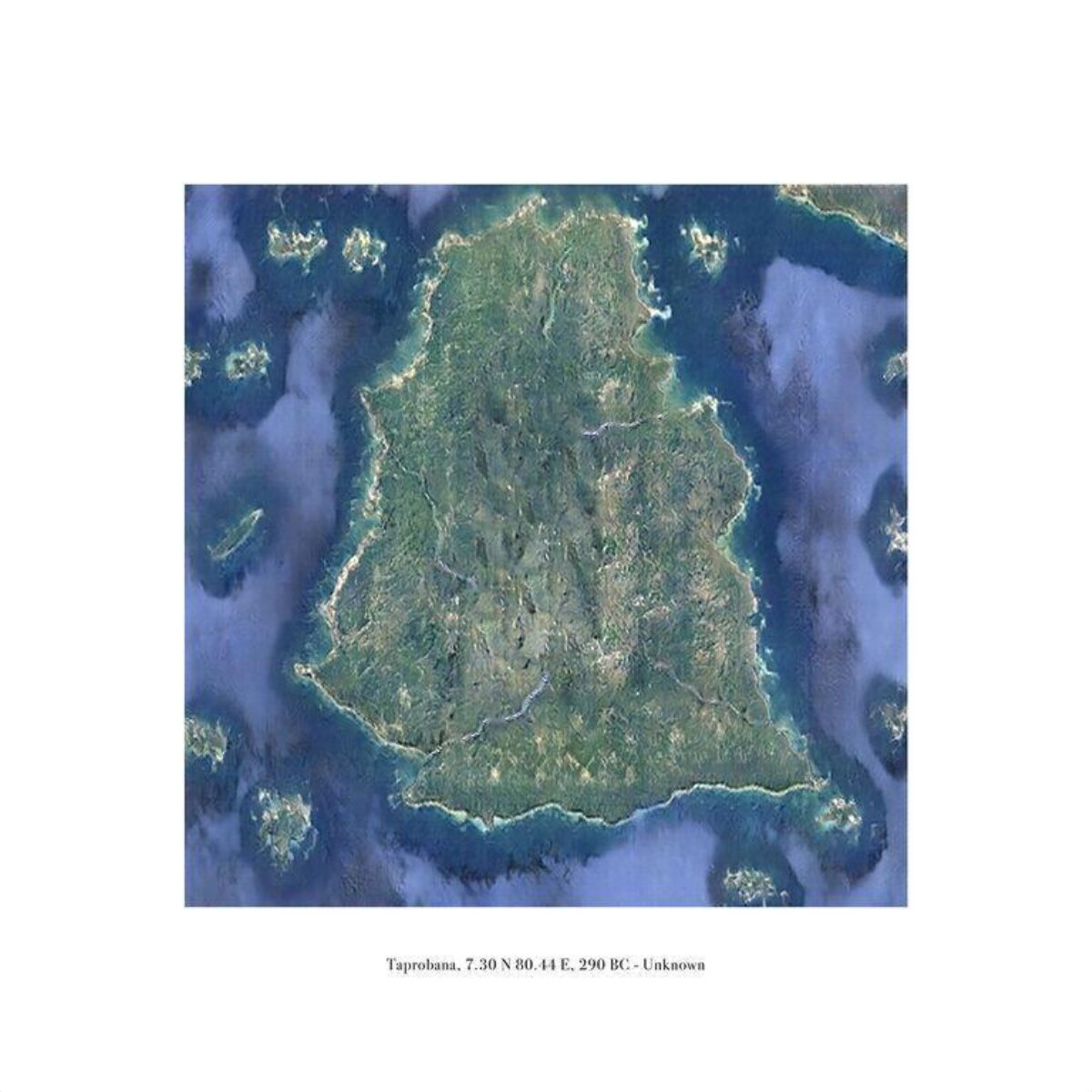 Satellite View of Taprobana Island