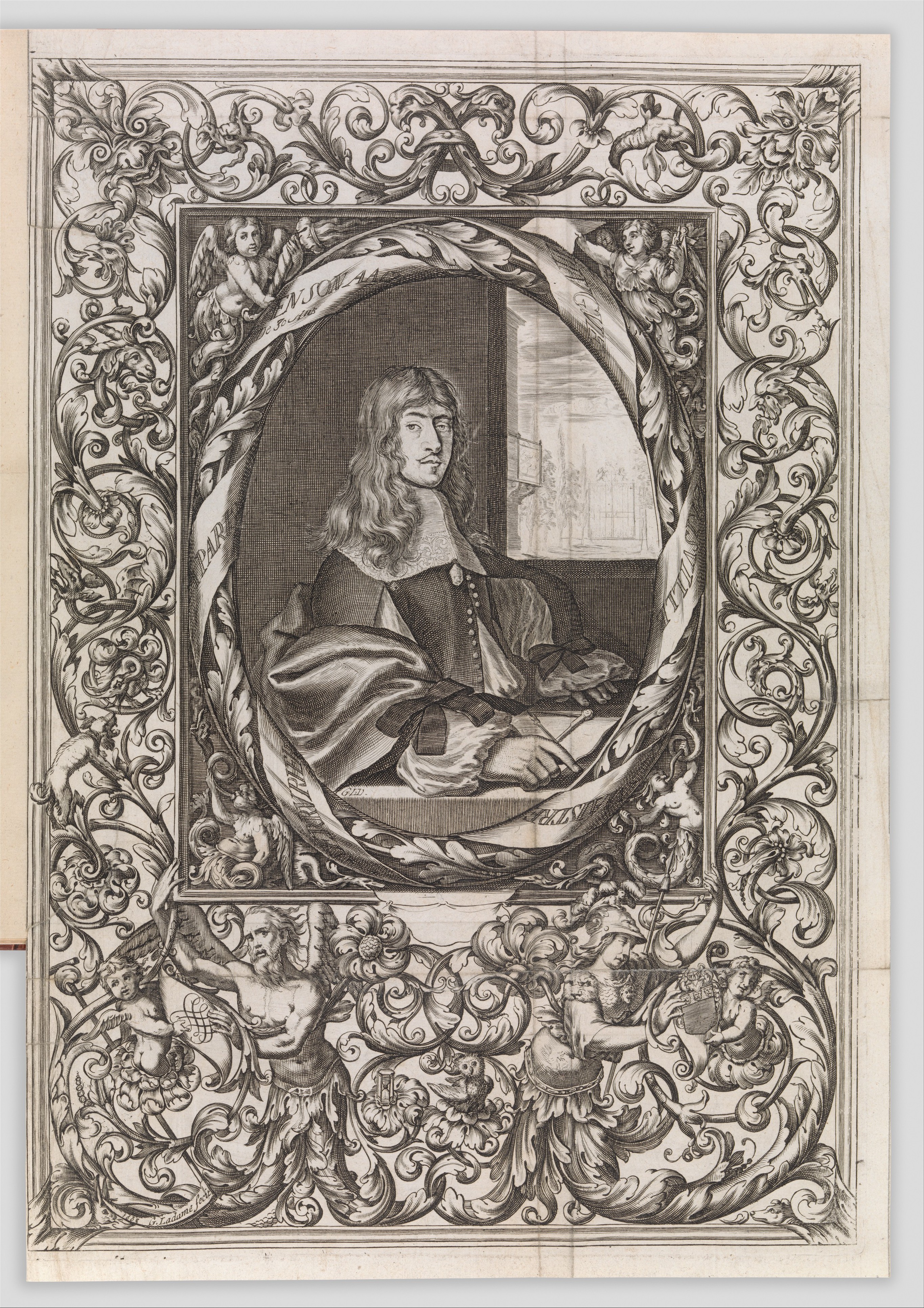 Baroque Engraved Portrait of a Nobleman