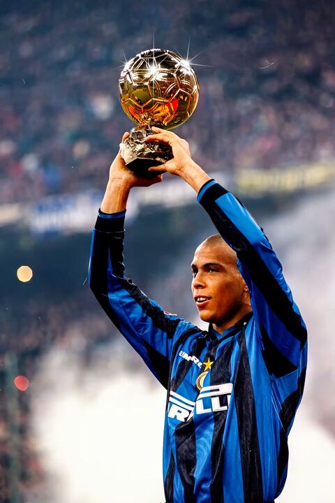 Ronaldo Lifts Ballon d'Or Trophy