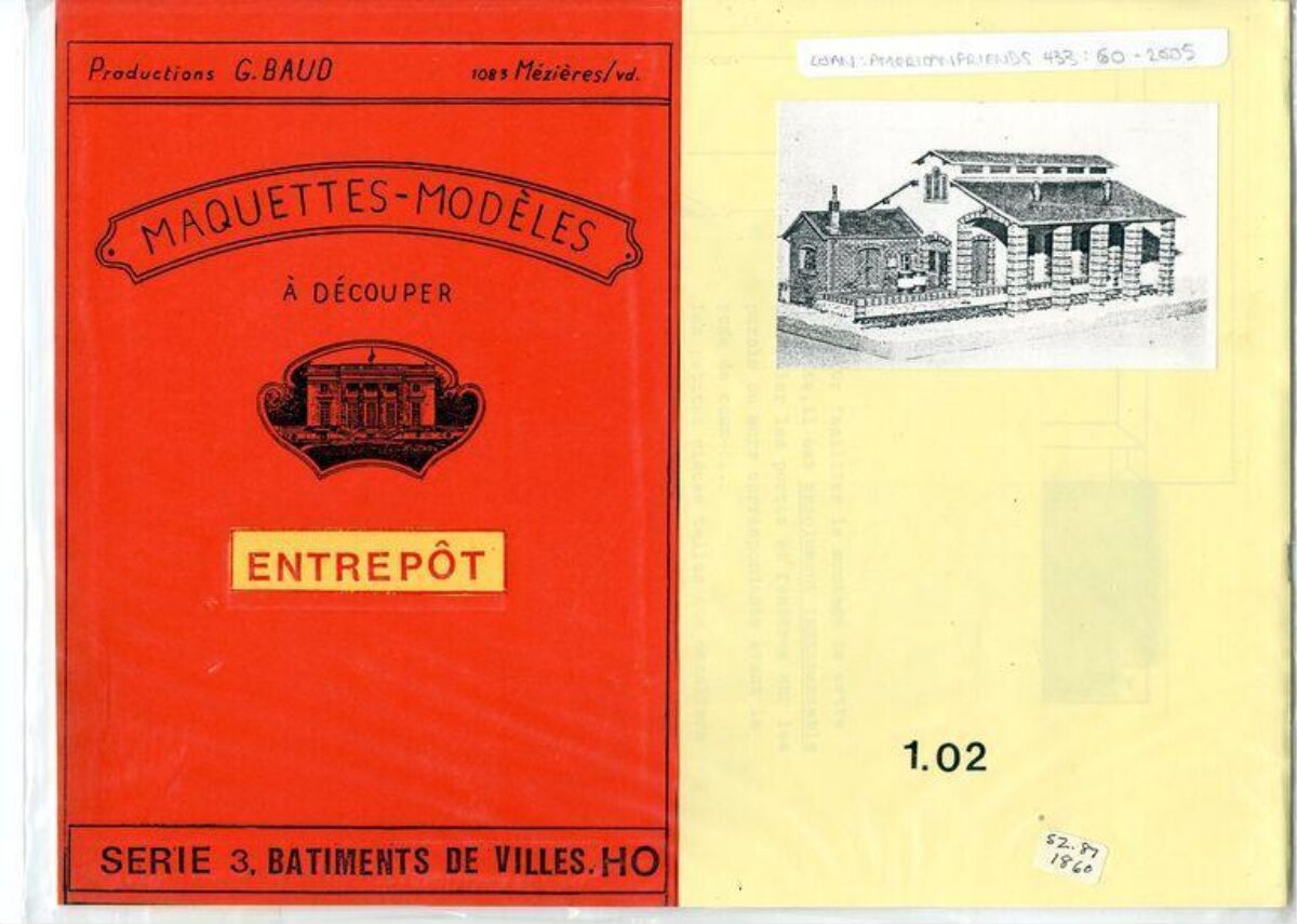 HO Scale Warehouse Model Kit Packaging