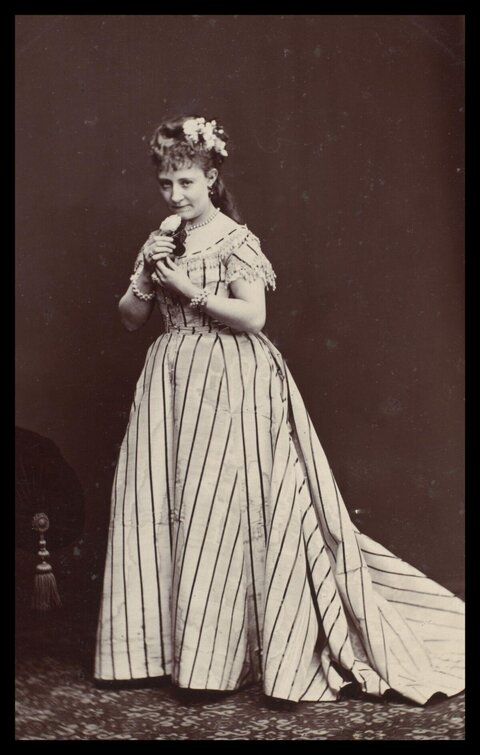 Victorian Woman Studio Portrait