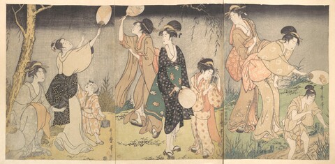 Ukiyo-e Women Catching Fireflies