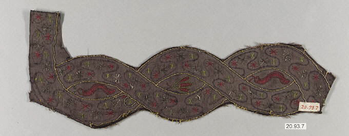 Ancient Embroidered Textile Fragment