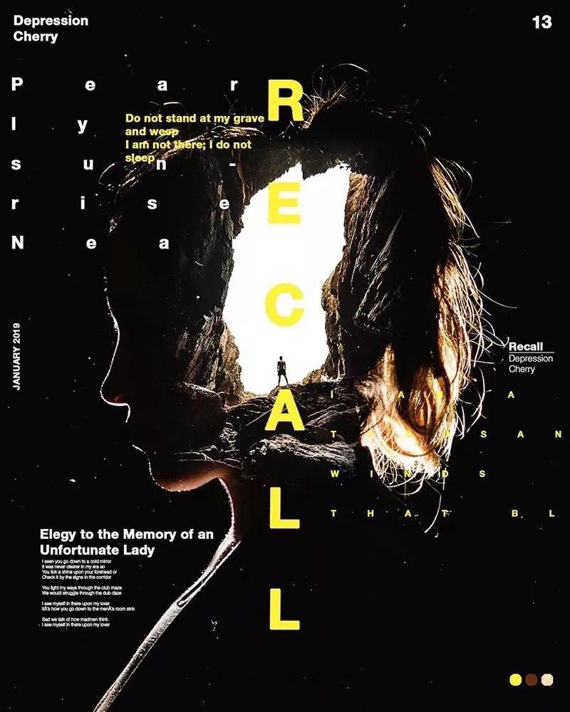 Recall Themed Depression Poster