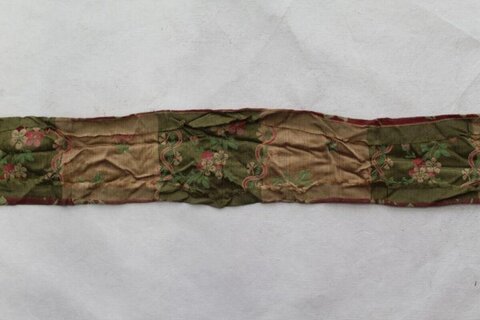 Antique Embroidered Fabric Strip