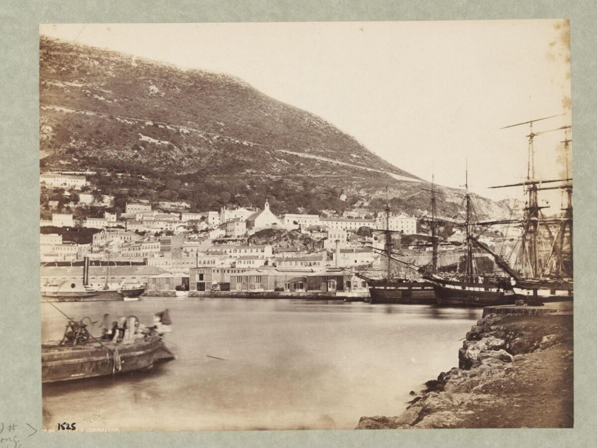 Vintage Gibraltar Harbor View