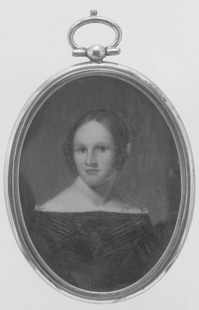 Oval Miniature Portrait of a Woman