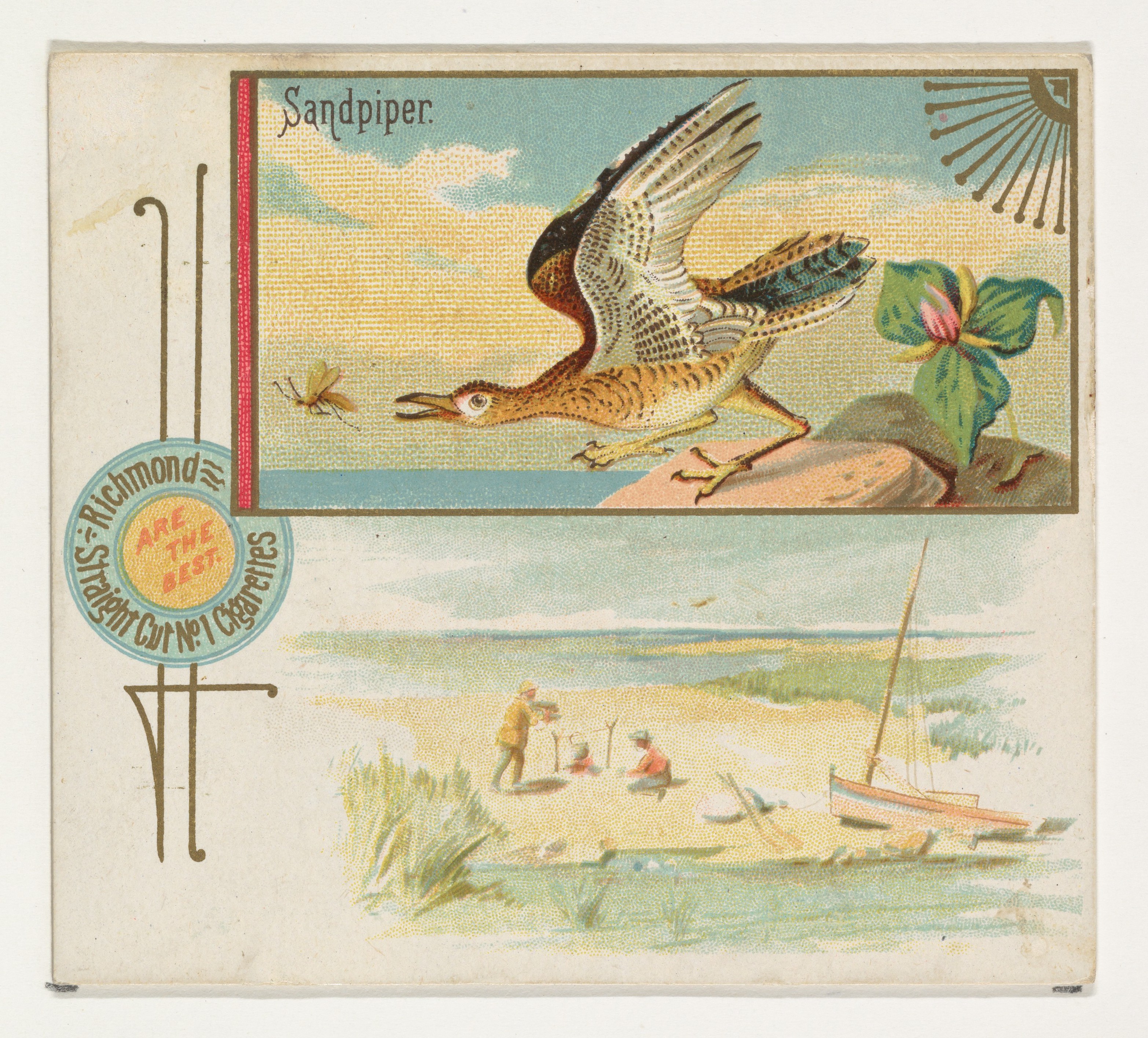 Vintage Sandpiper Cigarette Advertisement