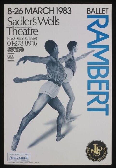 1983 Rambert Ballet Performance Poster