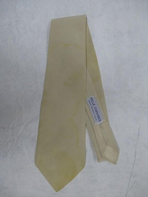 Solid Beige Men's Necktie
