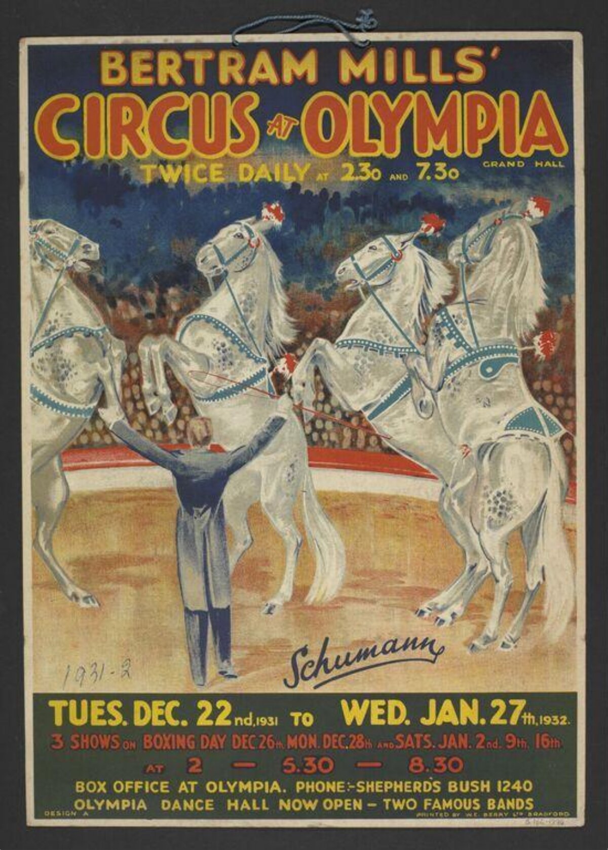Vintage Bertram Mills Circus Poster — Posters