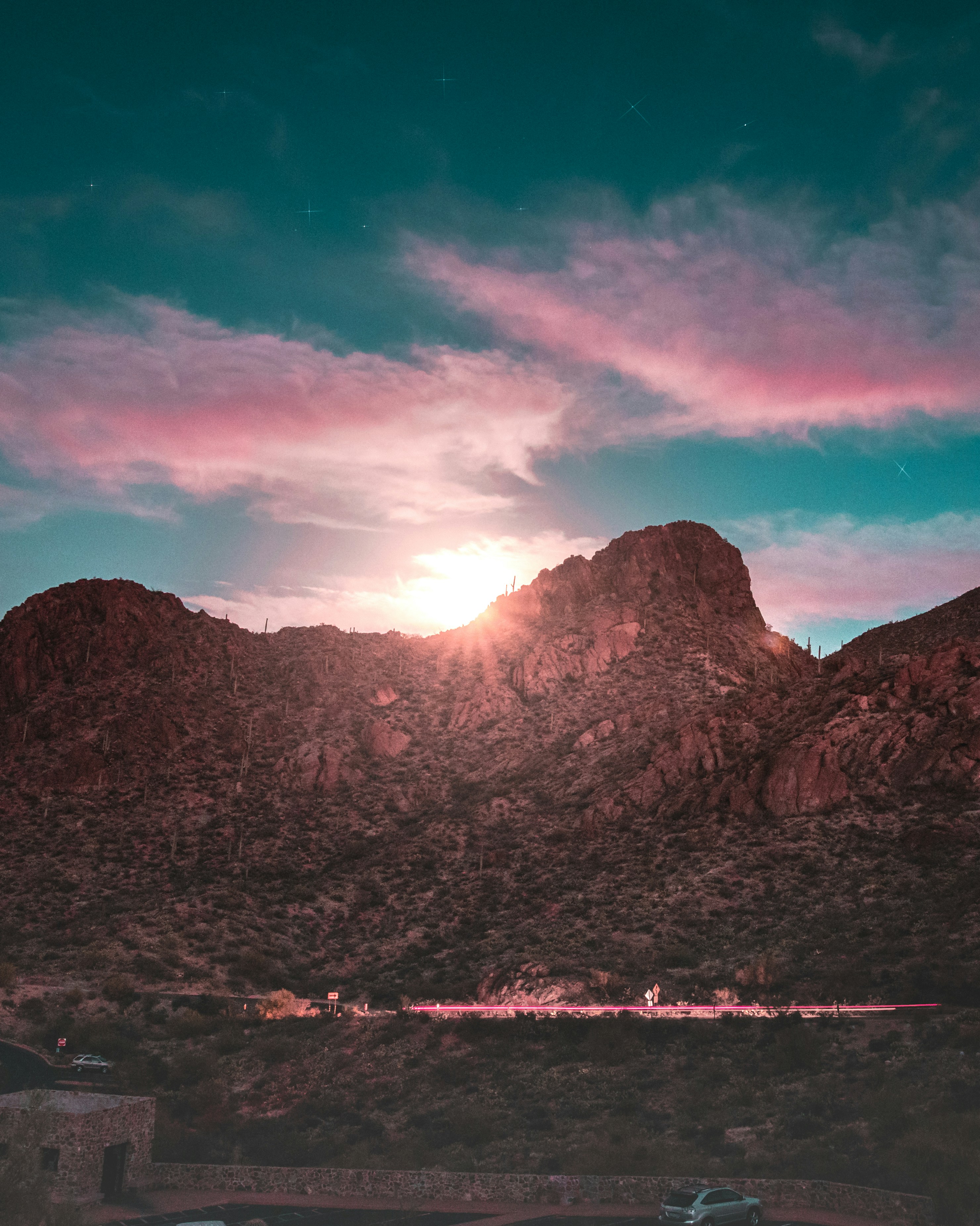 Desert Mountain Sunset