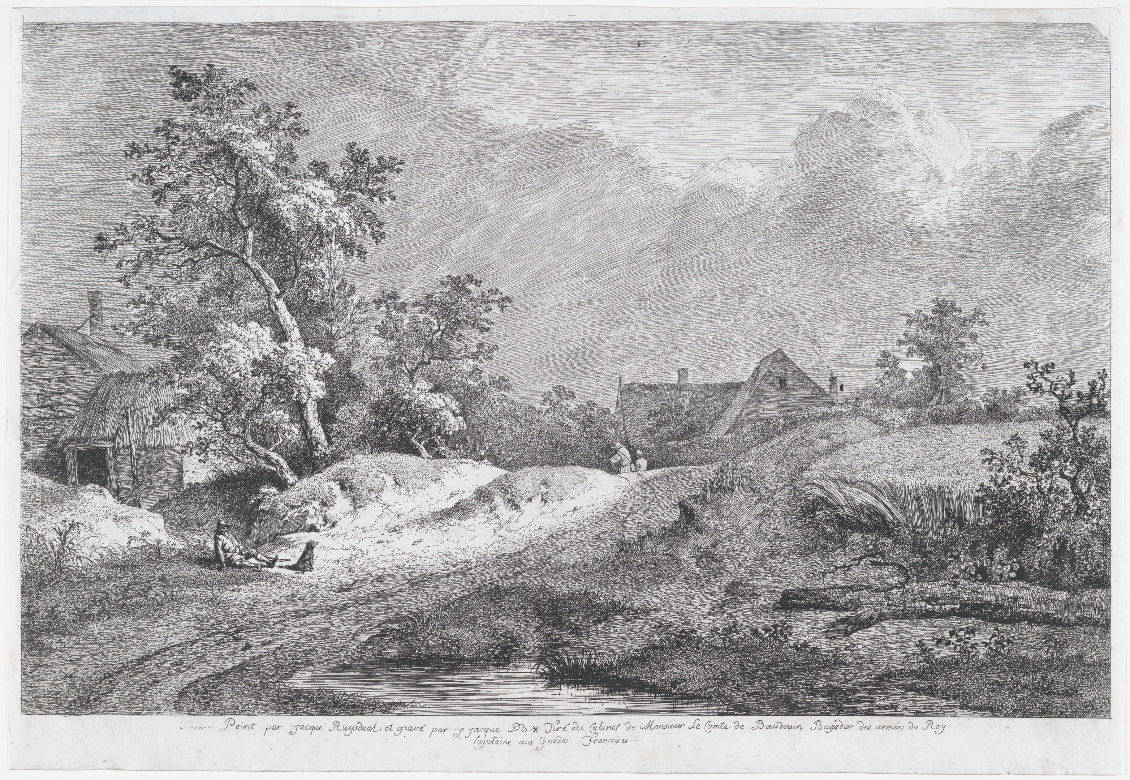 Rural Landscape Etching