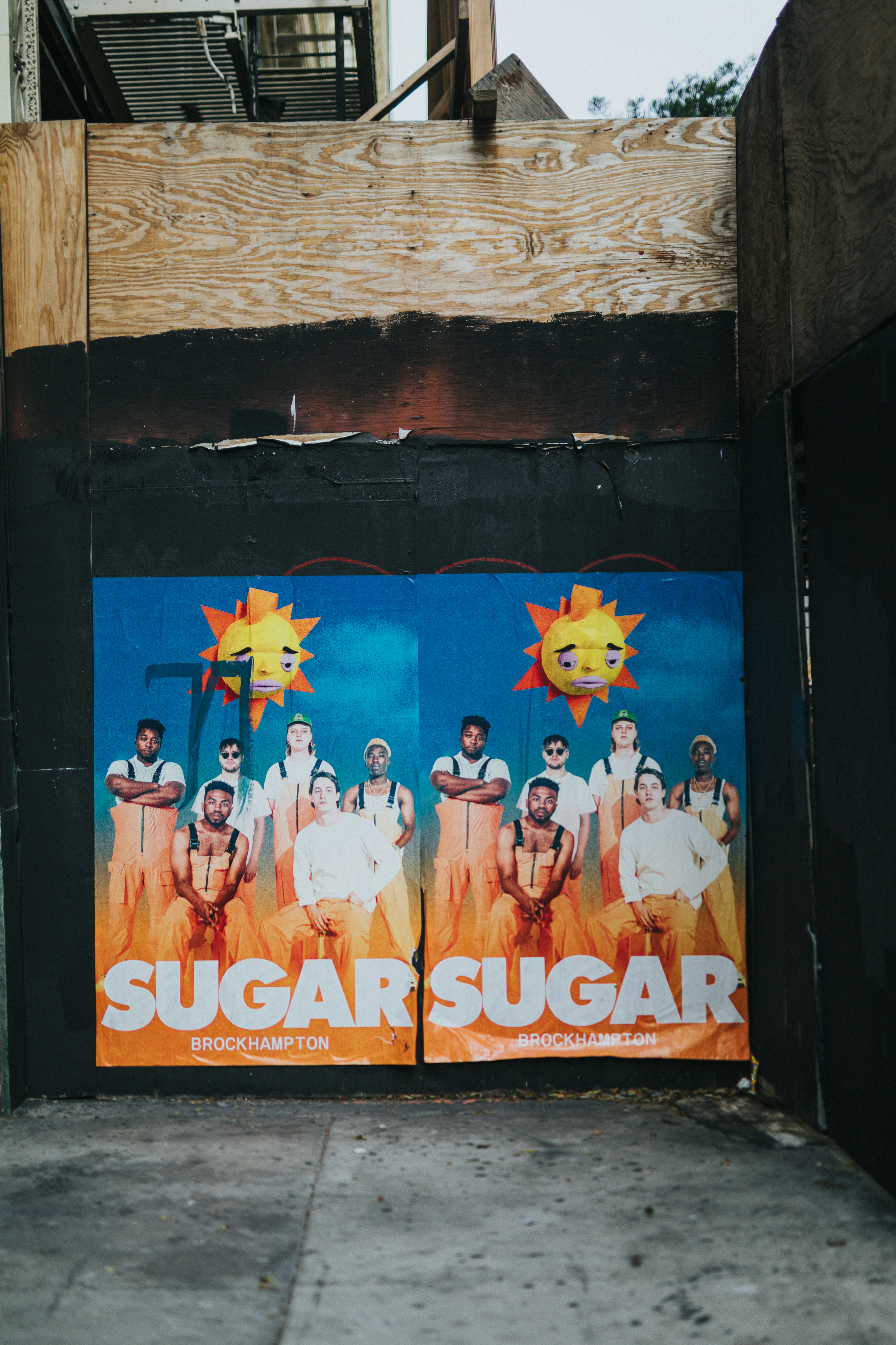 Brockhampton Sugar Posters on Street Wall