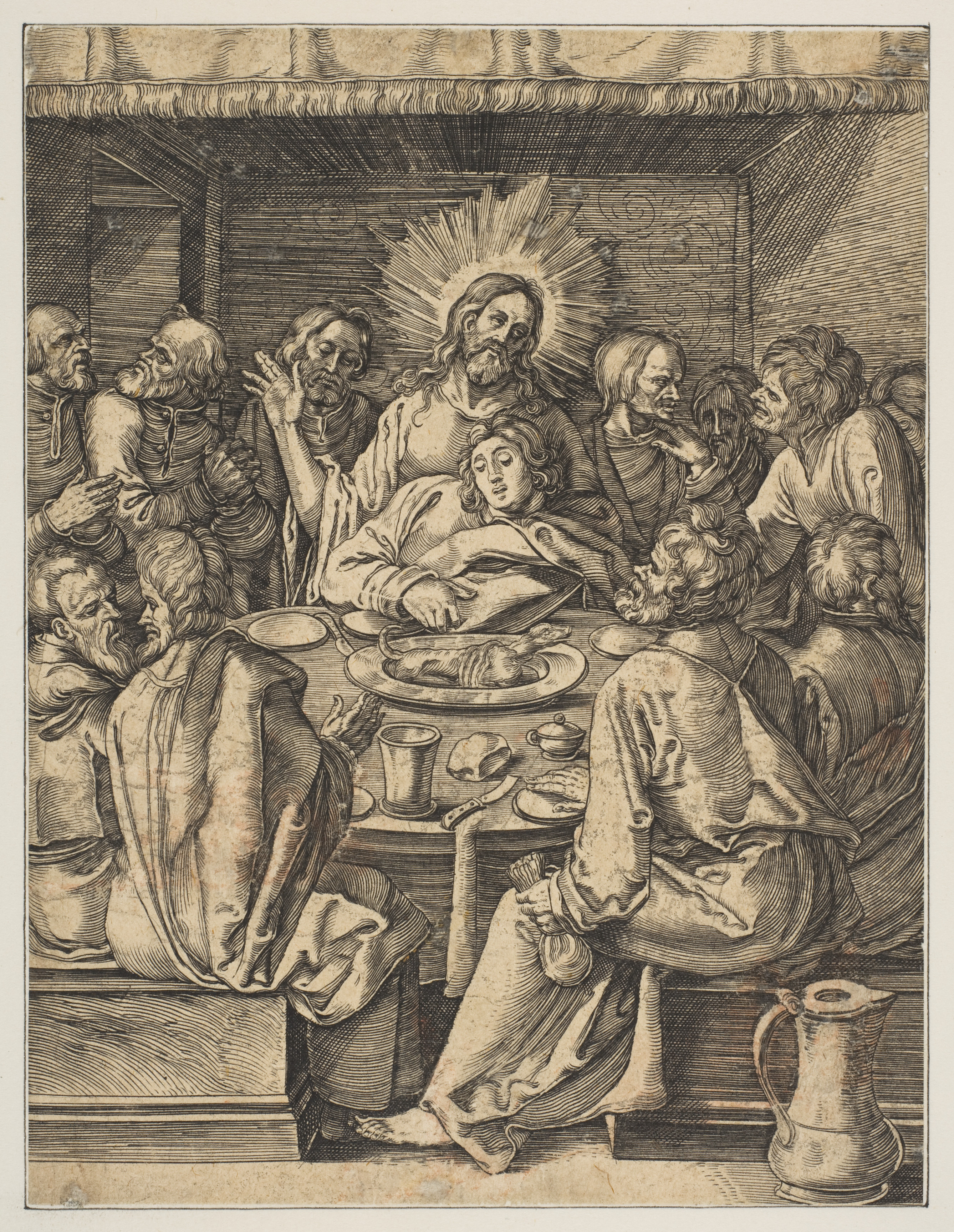 The Last Supper Engraving
