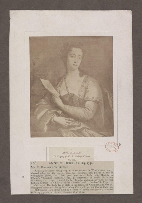 Portrait of Anne Oldfield