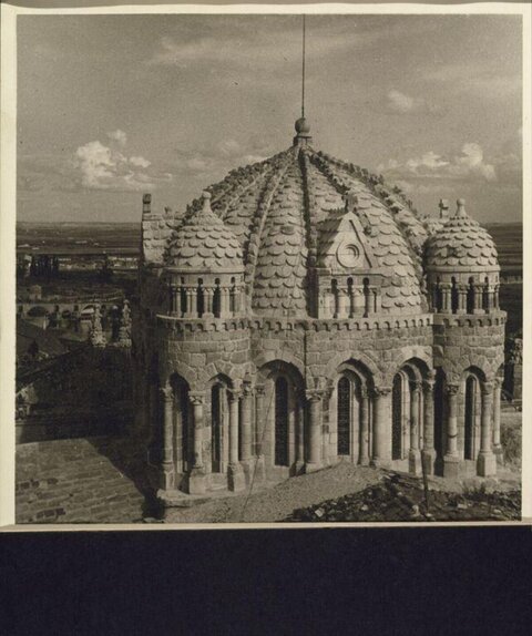 Old Photo of Stone Cathedral Dome