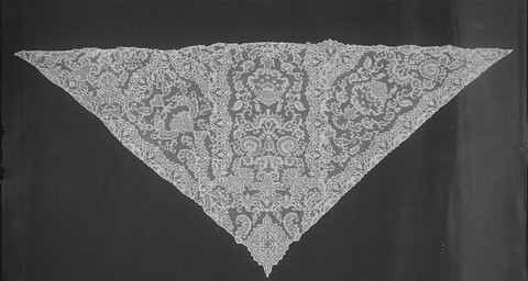Triangular Ornate Lace Shawl