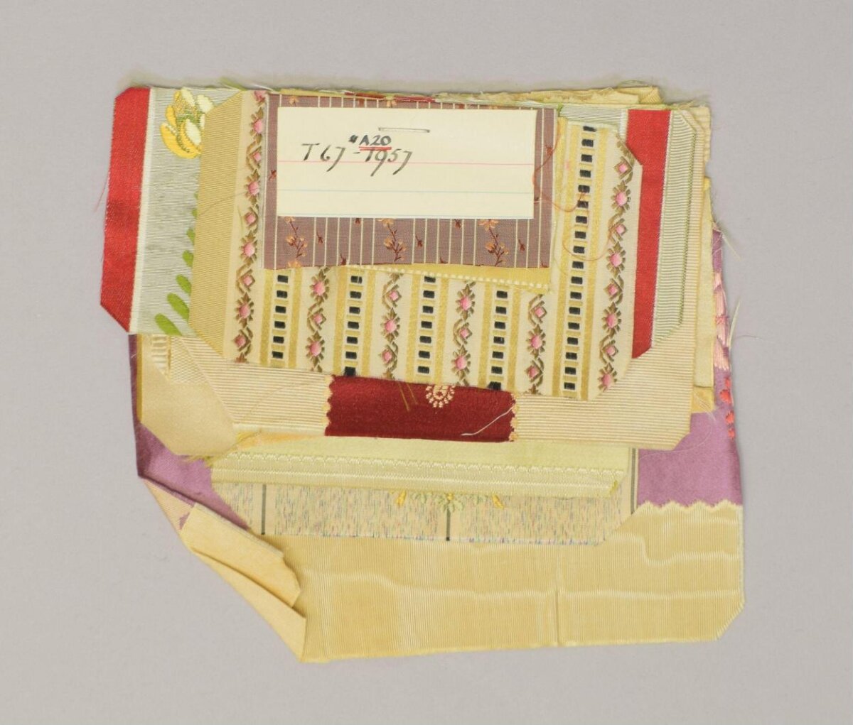Stacked Vintage Fabric Swatches