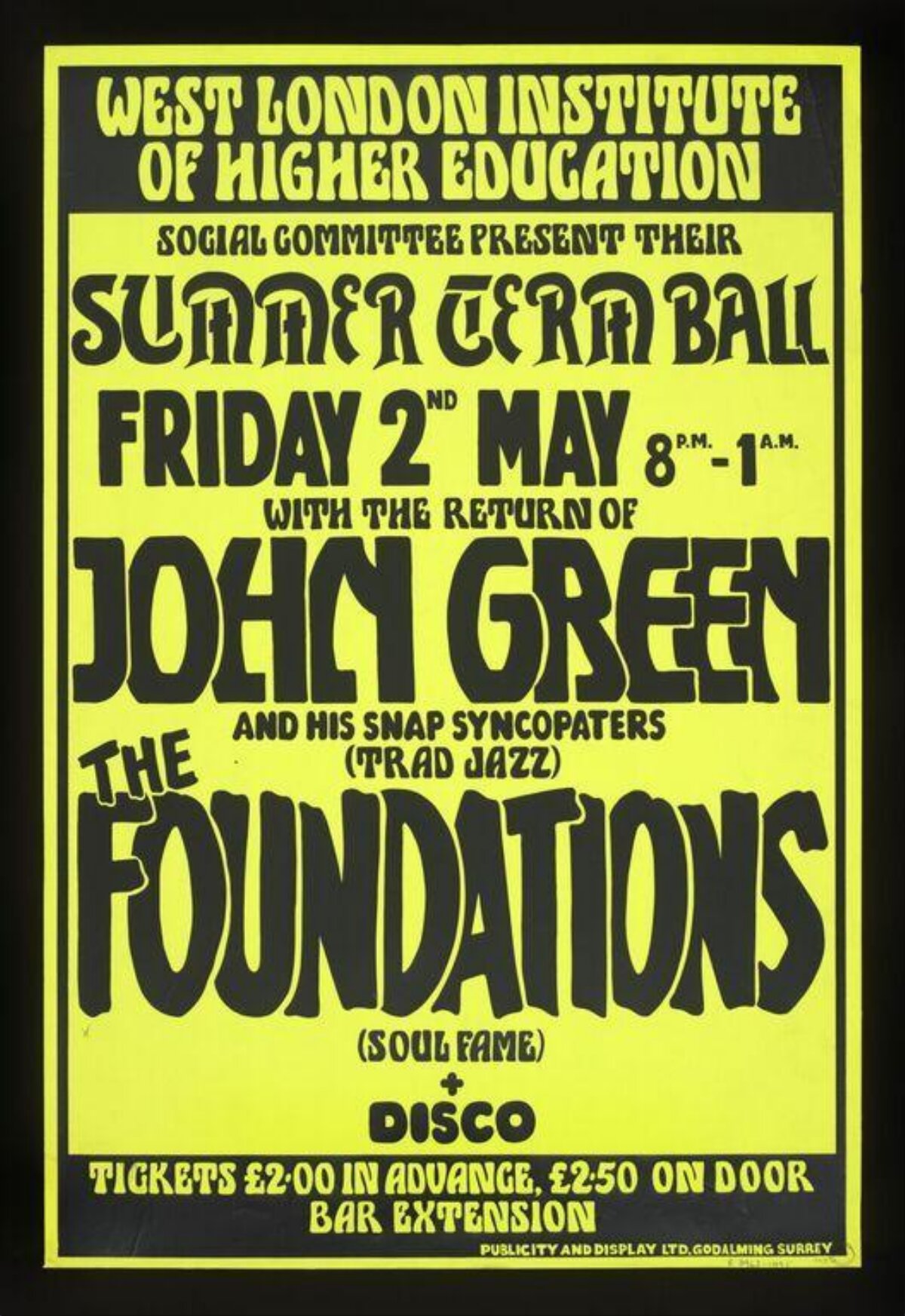 Vintage Summer Term Ball Poster