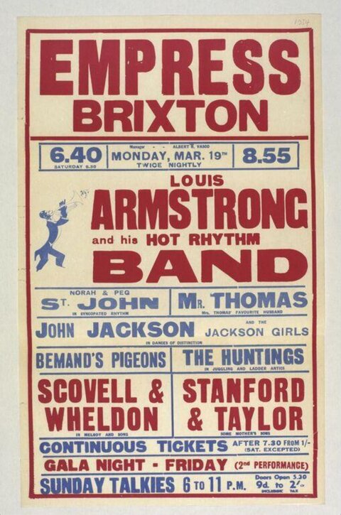 Vintage Louis Armstrong Concert Poster