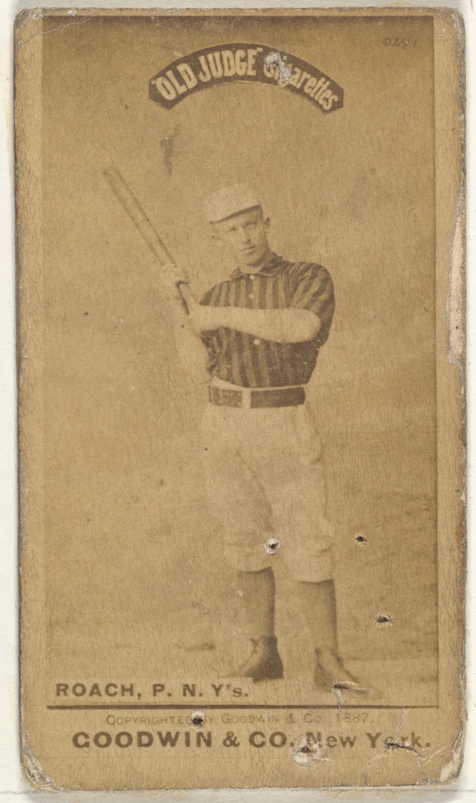 1887 Old Judge Baseball Cigarette Card