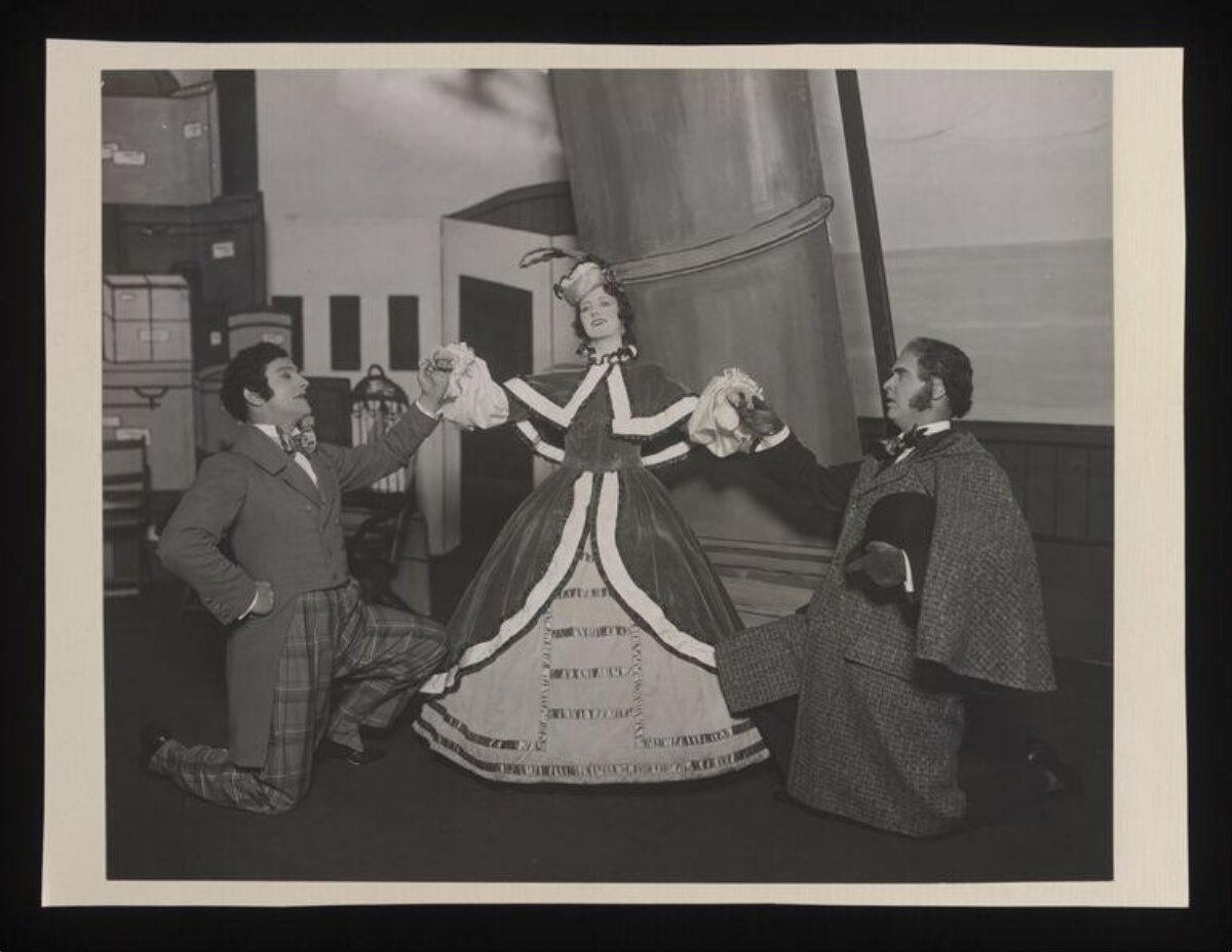 Vintage Stage Play Performance Scene