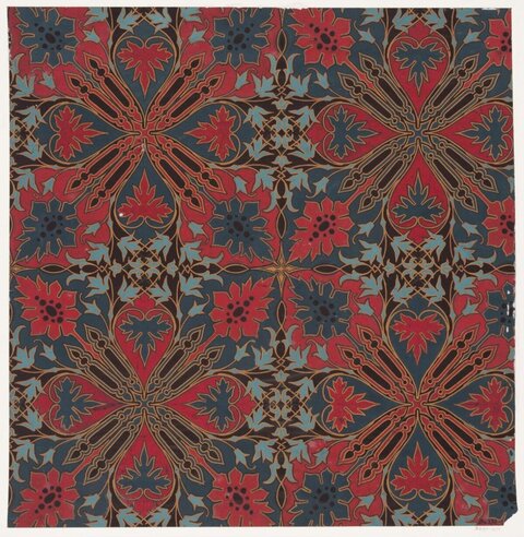 Traditional Geometric Floral Pattern