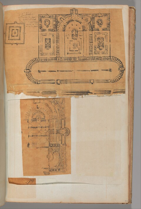 Hand Drawn Antique Architectural Floor Plans