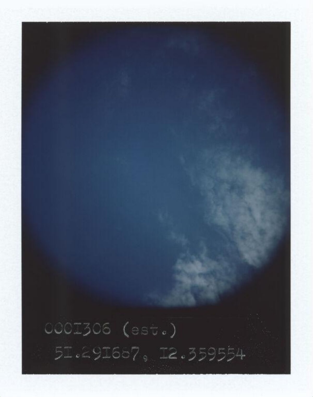 Blue Sky with Scattered Clouds