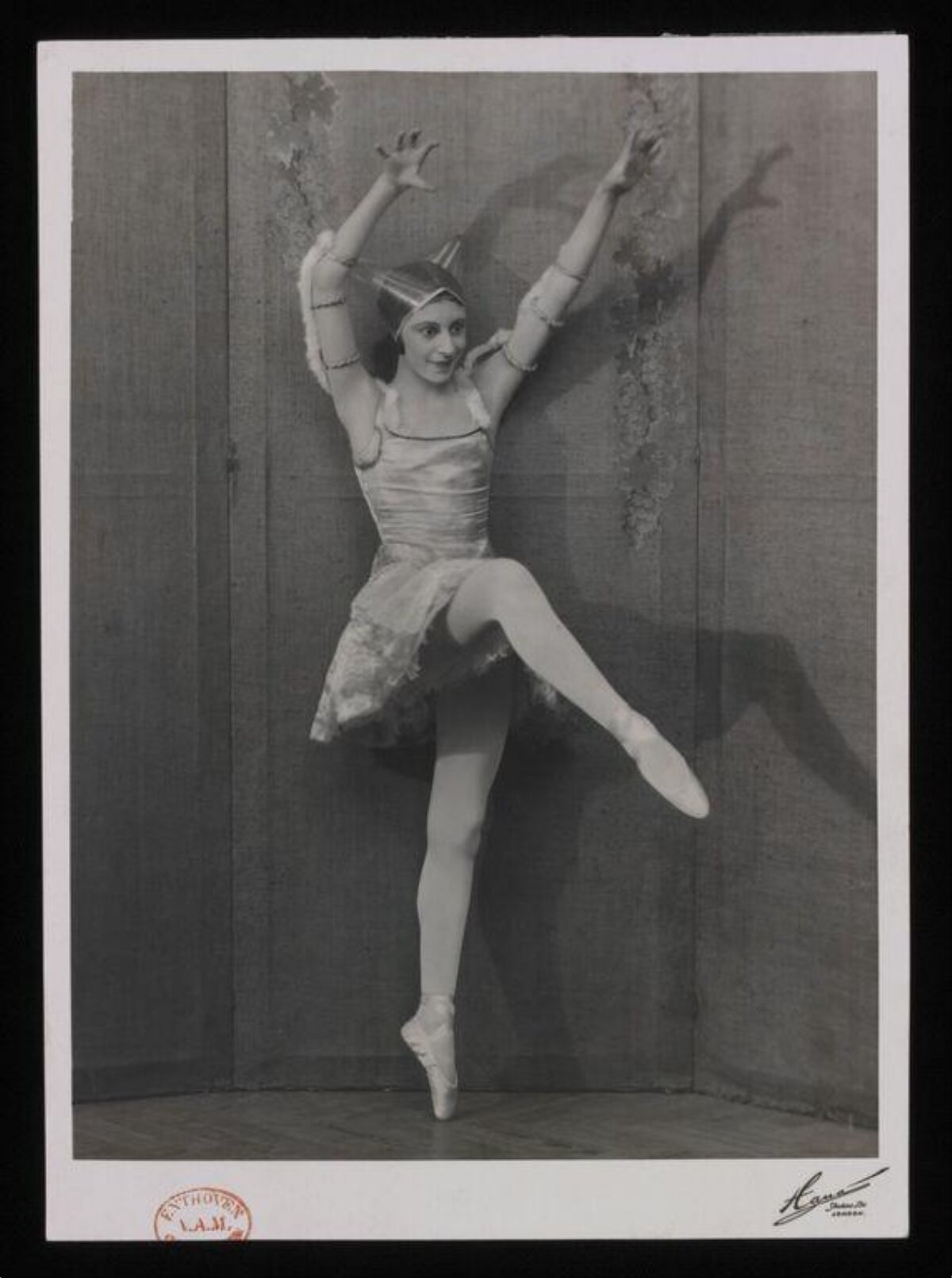 Vintage Ballerina Studio Portrait