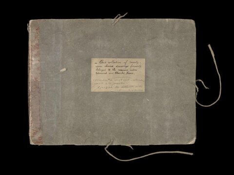 Antique Album Cover with Handwritten Label